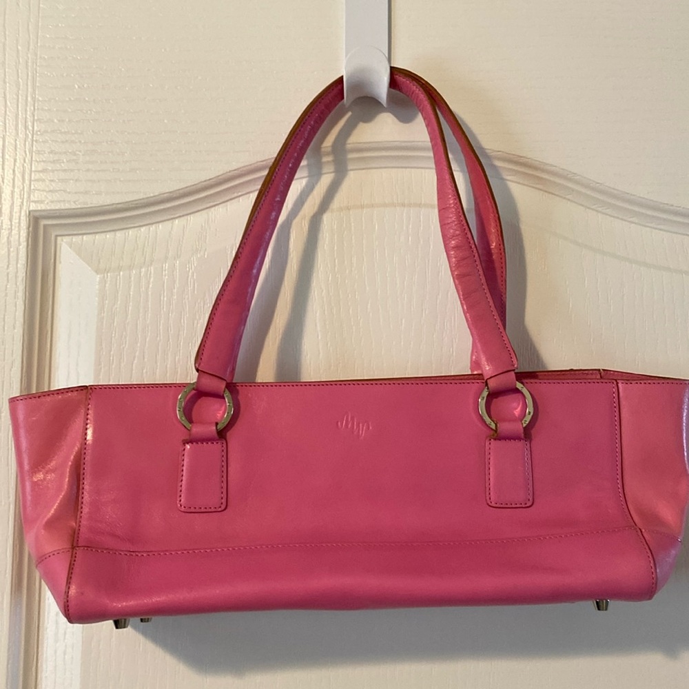 Pink Monsac long zipper purse